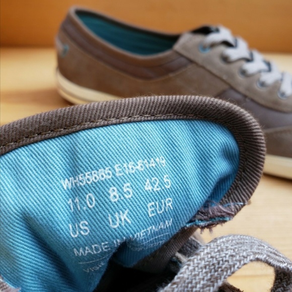 Keds 11 Suede and Canvas Flats Sneakers Lace Up - Picture 6 of 8